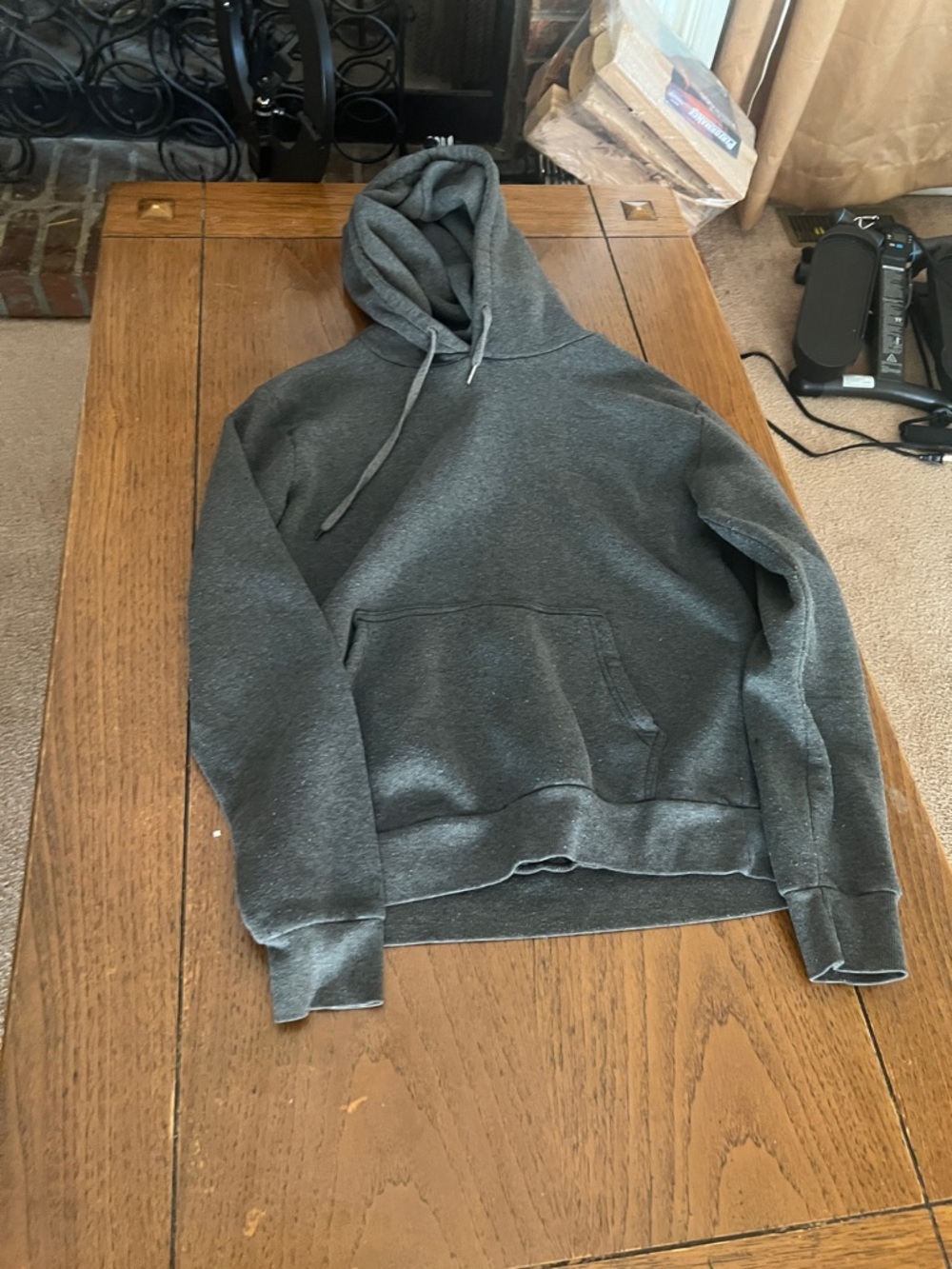 Charcoal Gray Pullover Hoodie